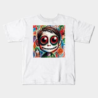 Creepy Portrait #2 Kids T-Shirt